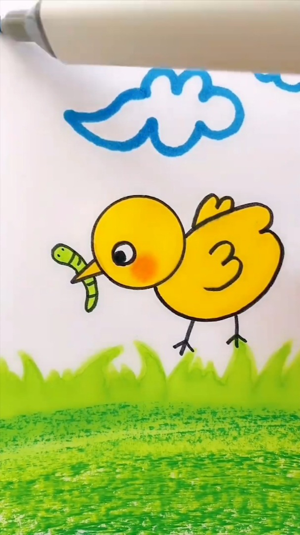 用数字0和3,就能画出的小鸭子-度小视