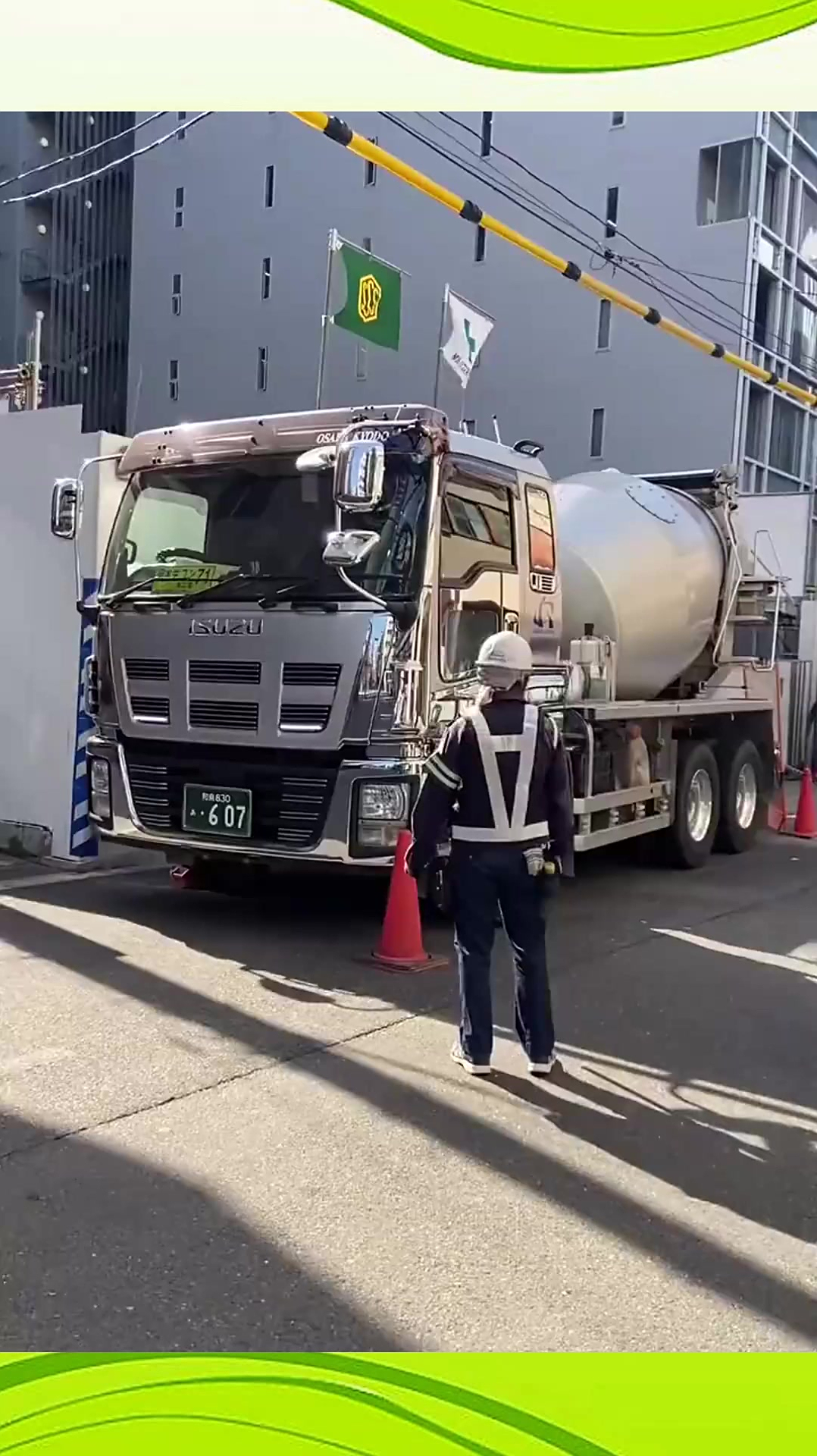 日本的混凝土搅拌车,眼前一幕,真的得值得我们学习学习!