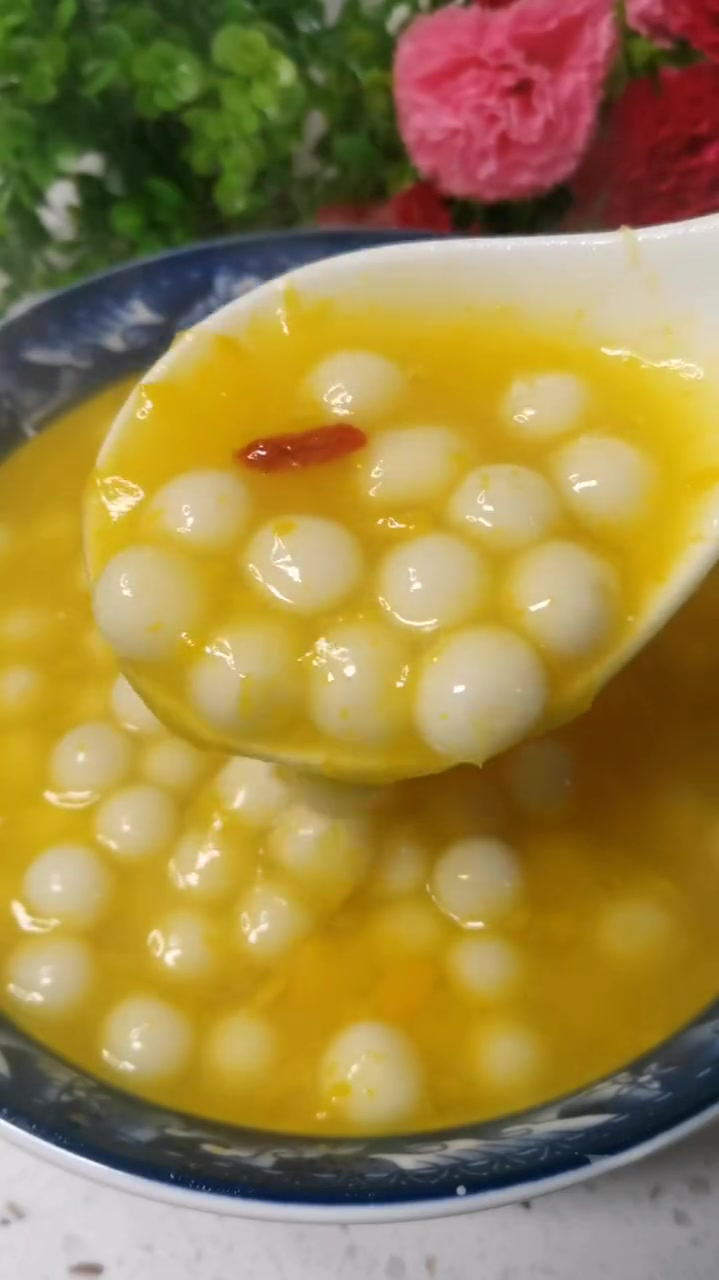 南瓜圆子羹!软糯q弹,老少皆宜,营养丰富