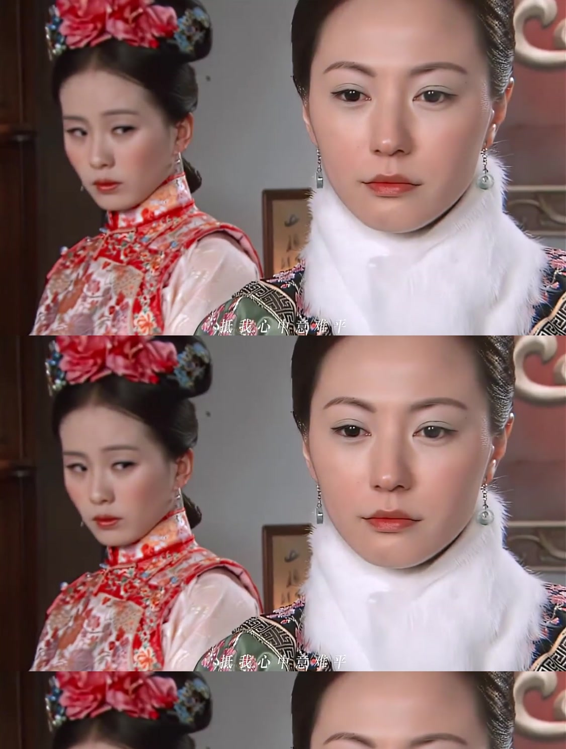 当时看步步惊心真的被刘心悠美到,再没人能有那么好看的蓝色眼影-度小