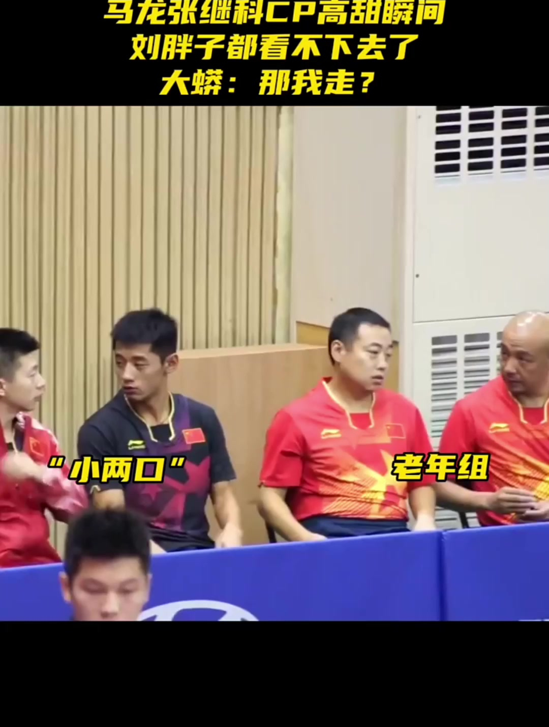 马龙张继科cp高甜瞬间,刘胖子都看不下去了,大蟒:那我走?