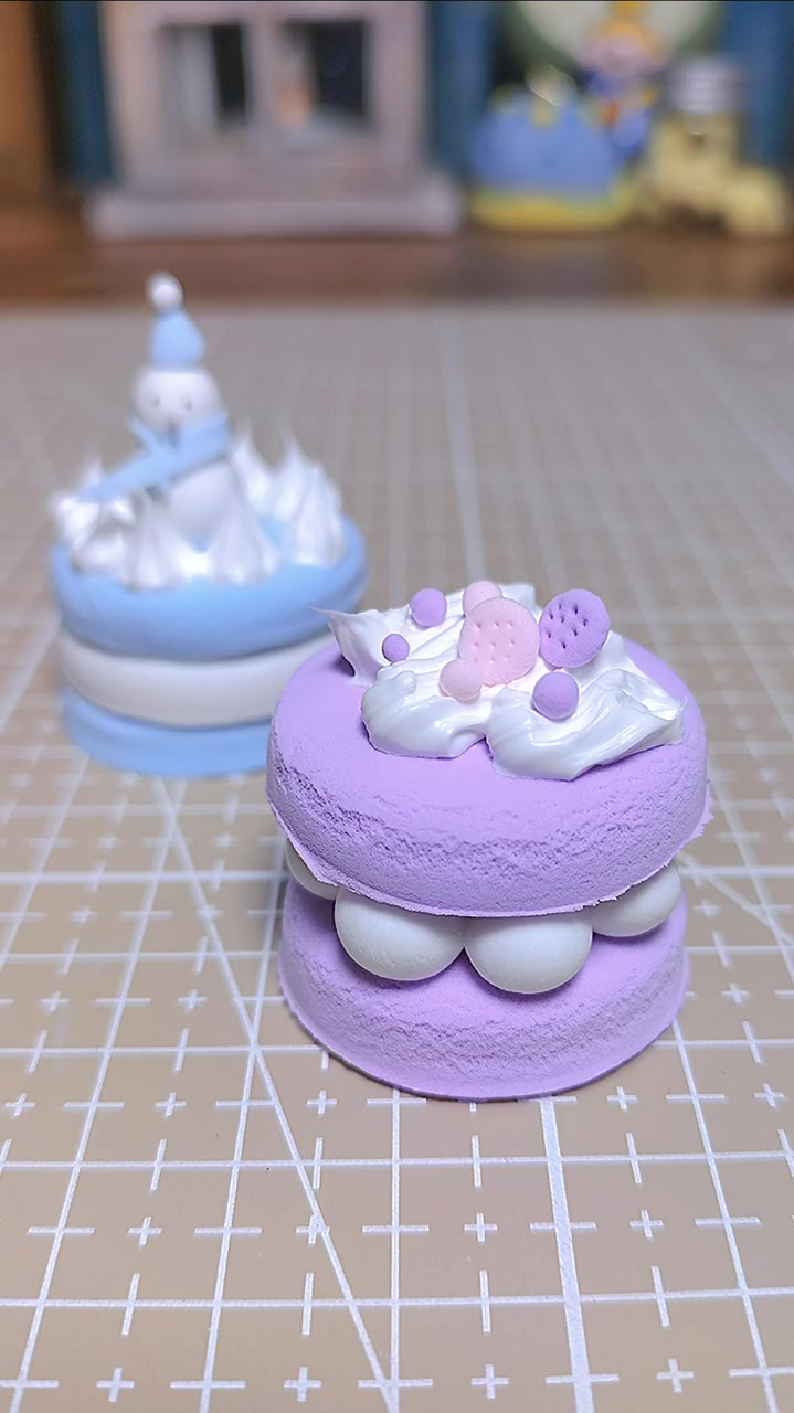 超轻粘土自制简单蛋糕图片
