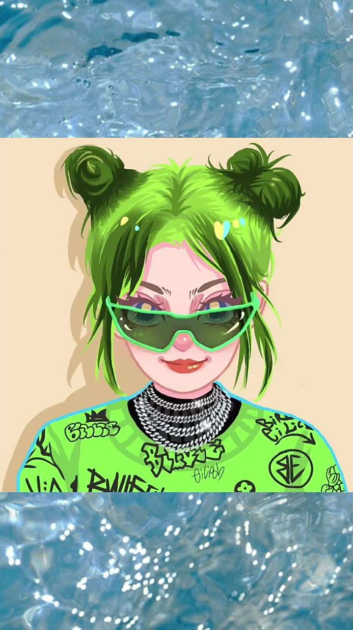 ipad手绘插画过程,是碧梨