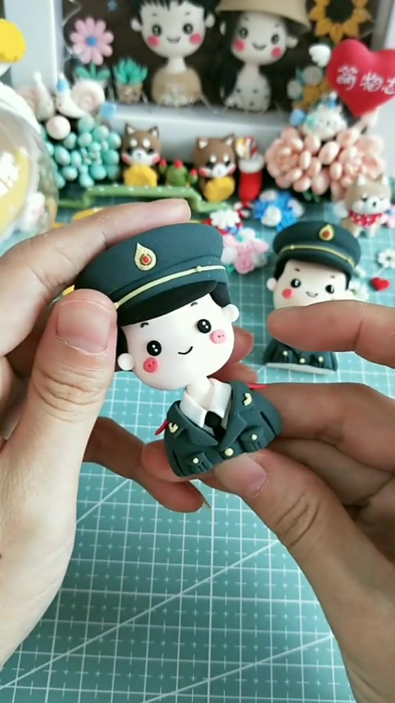 教你捏解放军哥哥超轻粘土