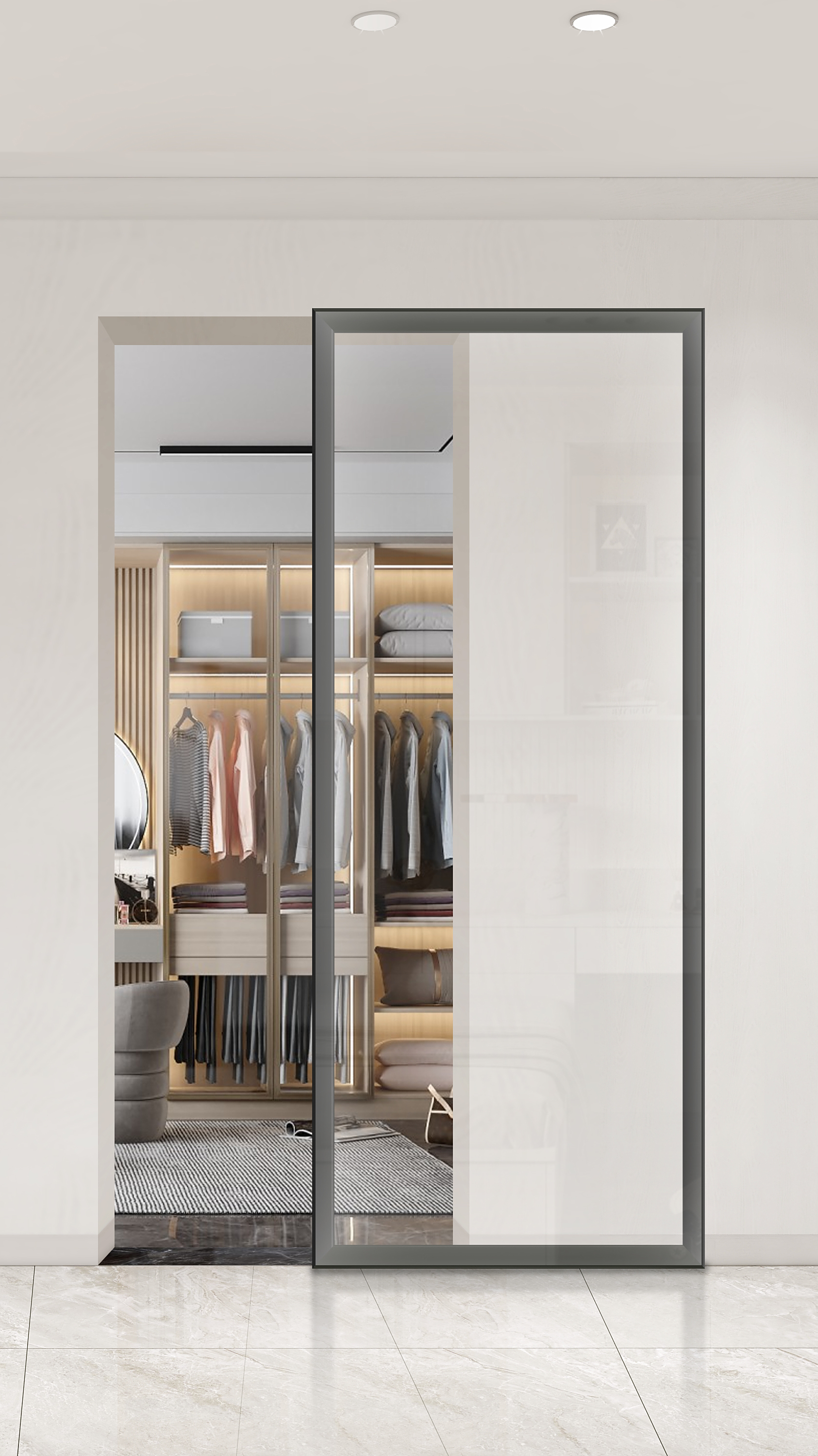 移门这样装,极简又好看