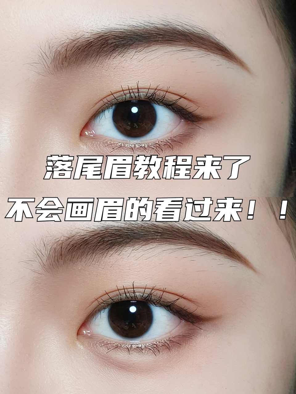 落尾眉教程来了 不会画眉的看过来!