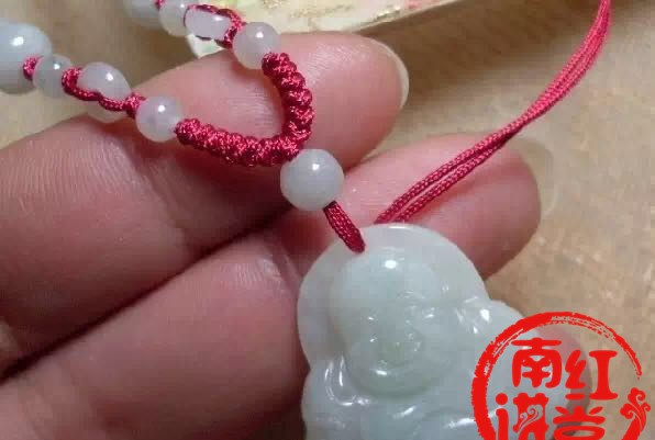 南红吊坠打结编线手法,简直太实用了!