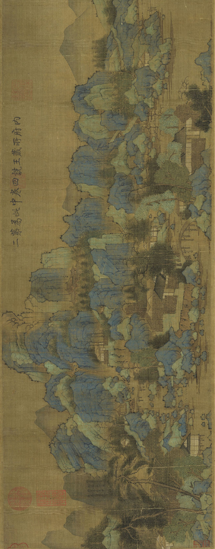 王蒙《丹山瀛海图》与王诜《瀛山图》