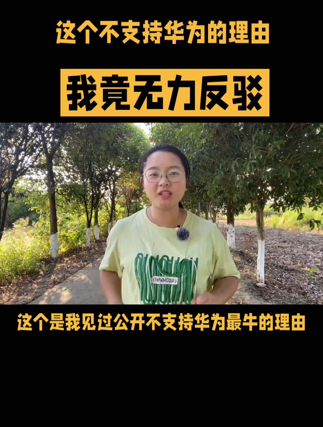 这个不支持华为的理由,我竟无力反驳