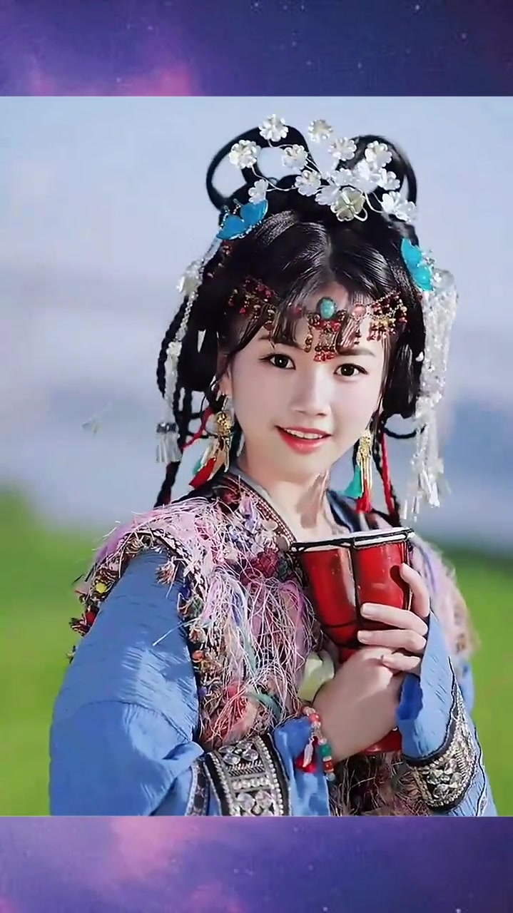 最美藏装藏族姑娘 超级漂亮