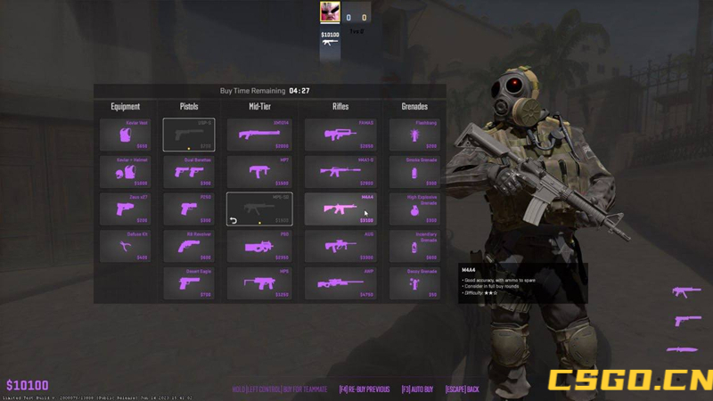 「csgo.cn」cs2 6月15日小更新:购买菜单可变色;bug修复