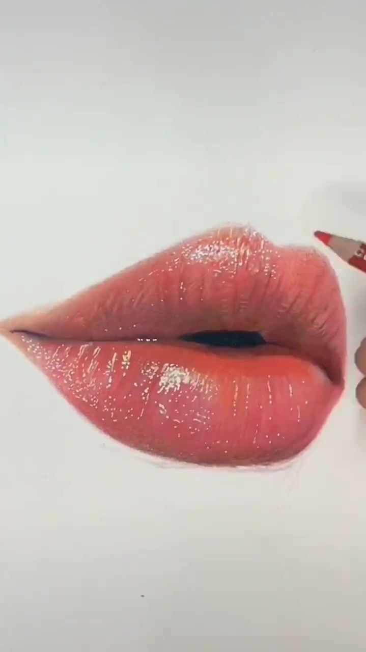教你如何画超写实的嘴巴,学习必备-度小视