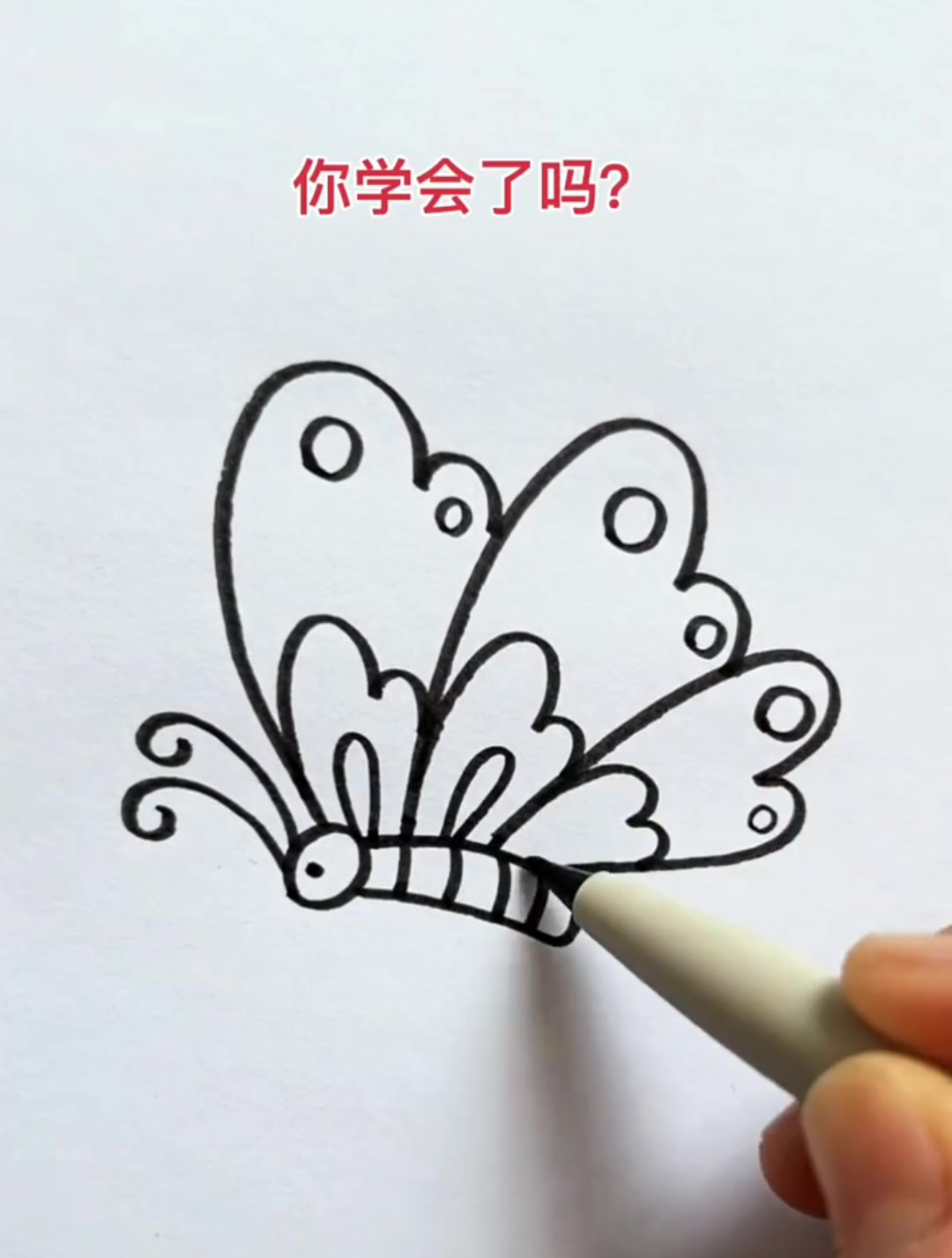 简单的蝴蝶 简笔画图片