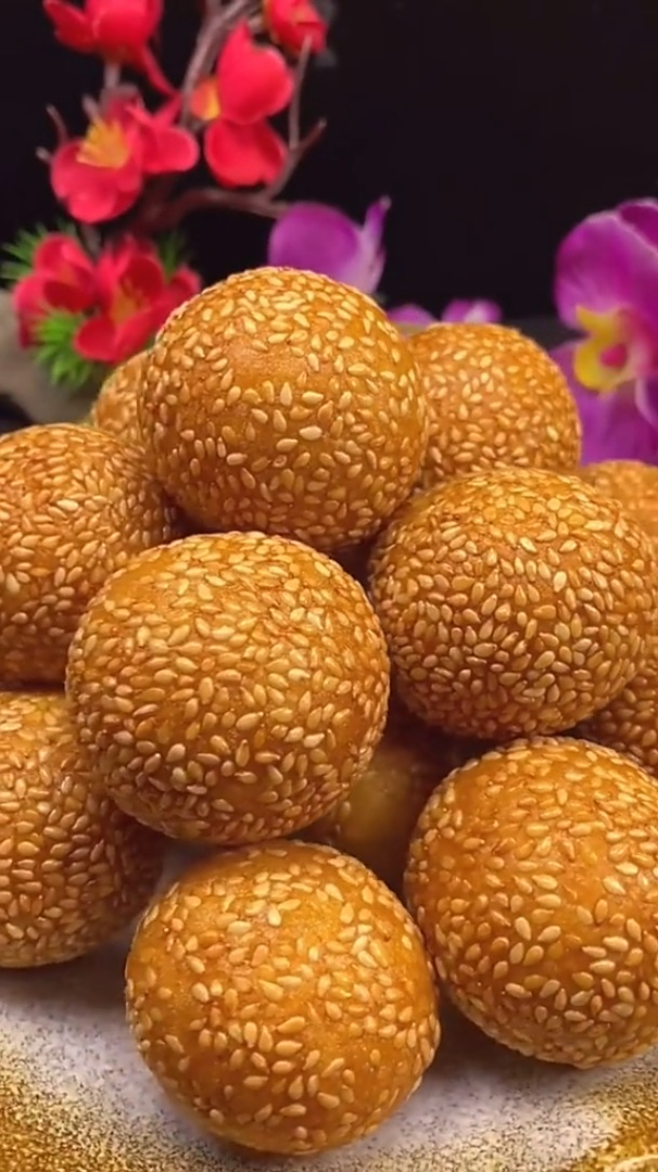 麻团好吃的家常做法美食教程