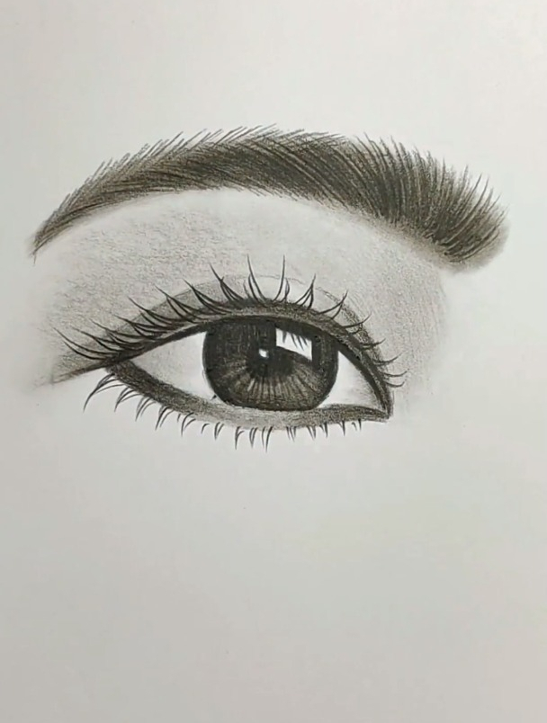 一支笔画画:带眉毛眼睛怎么画呢?