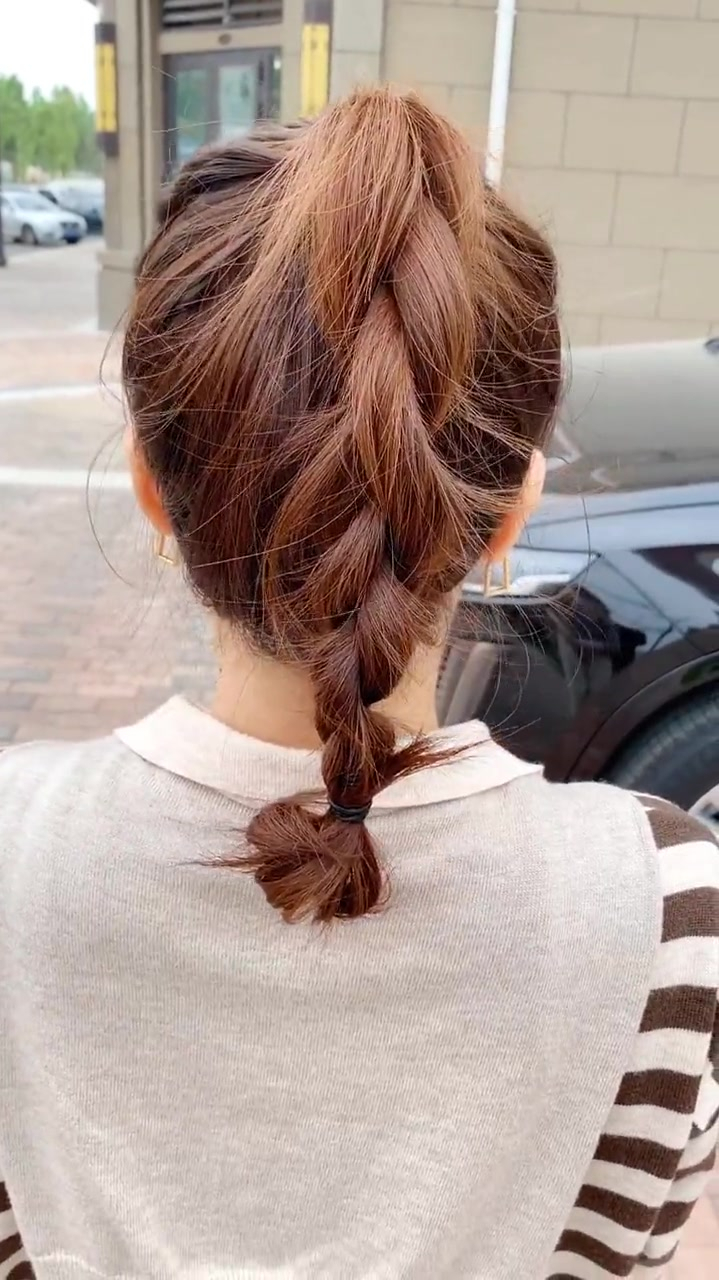 简易版四股圆辩立体麻花辫简单编发教程超级简单