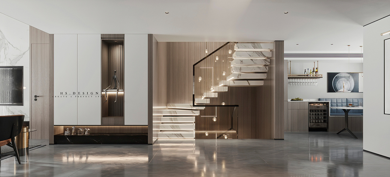 乙来照明:四种楼梯灯光设计,酷的不要不要