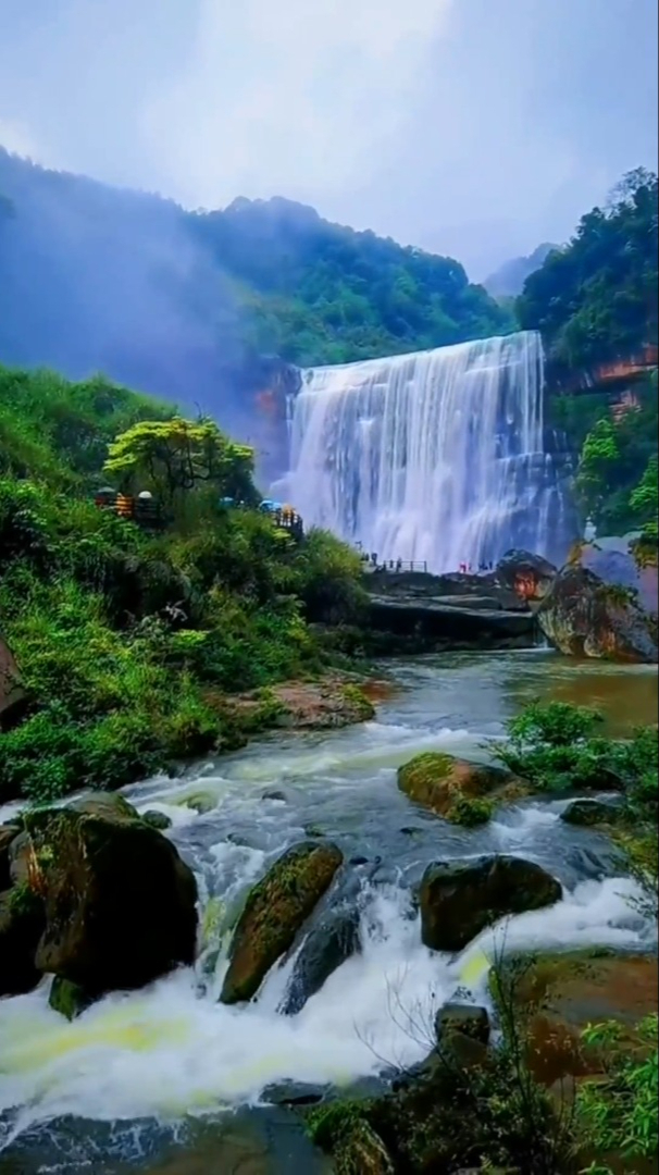 治愈风景大自然:治愈系风景瀑布治愈摄影唯美意境旅-度小视