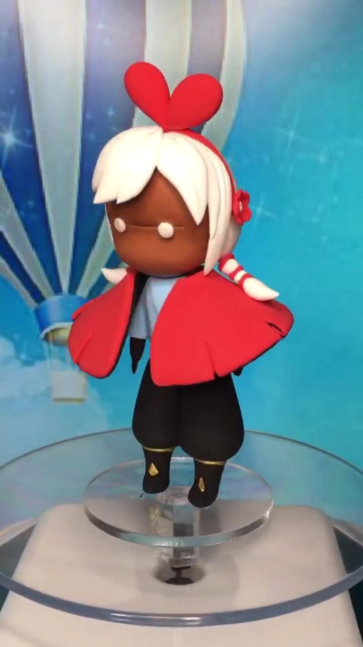 光遇之龙骨绊爱超轻粘土般配的一对