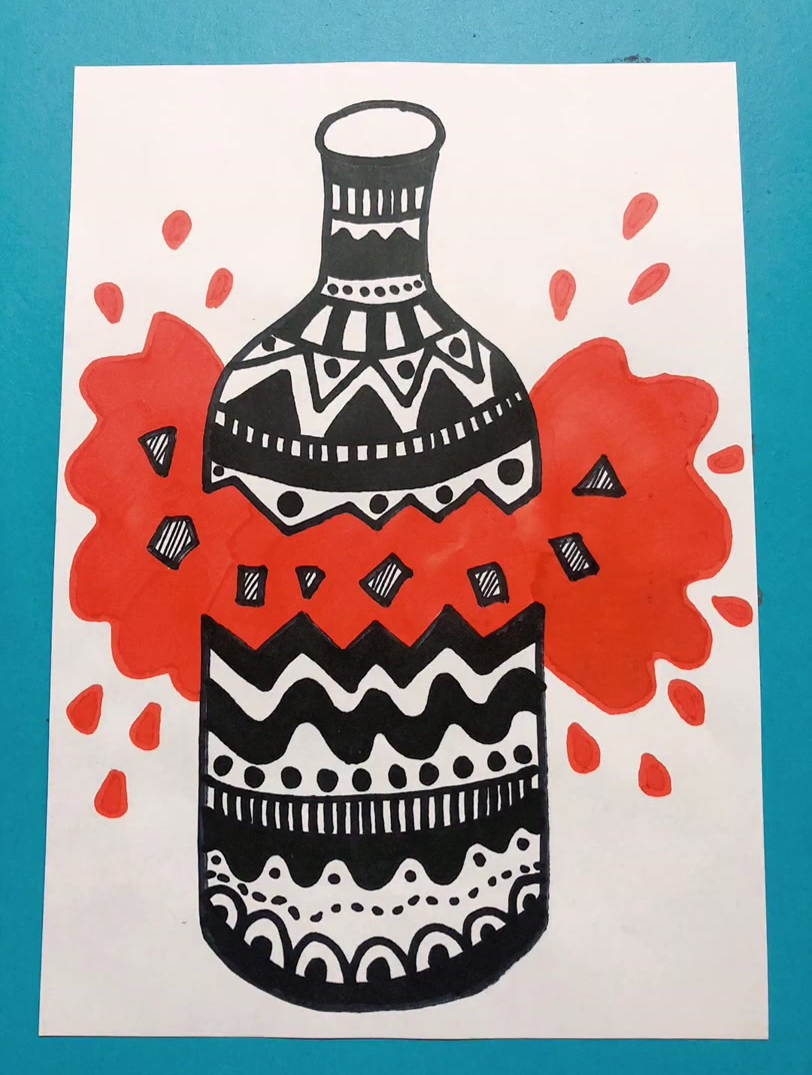 破碎的瓶子画画可以开发脑洞,锻炼想象力-度小视