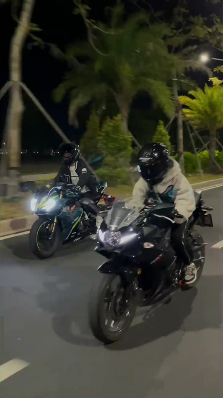 铃木gsx250r春风sr日常夜骑