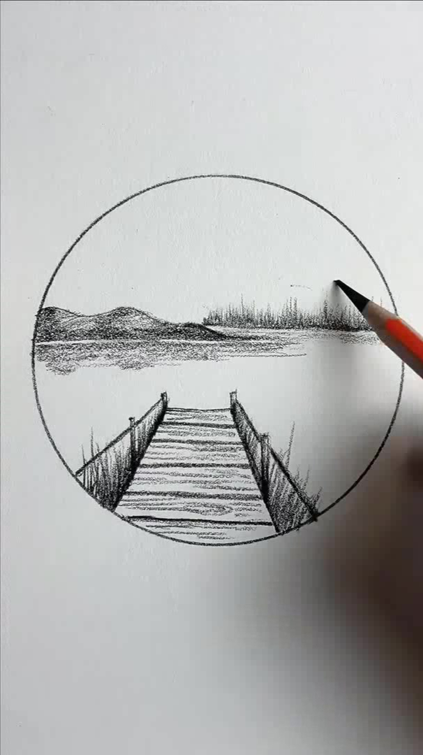 简单好学风景画,保证你学会