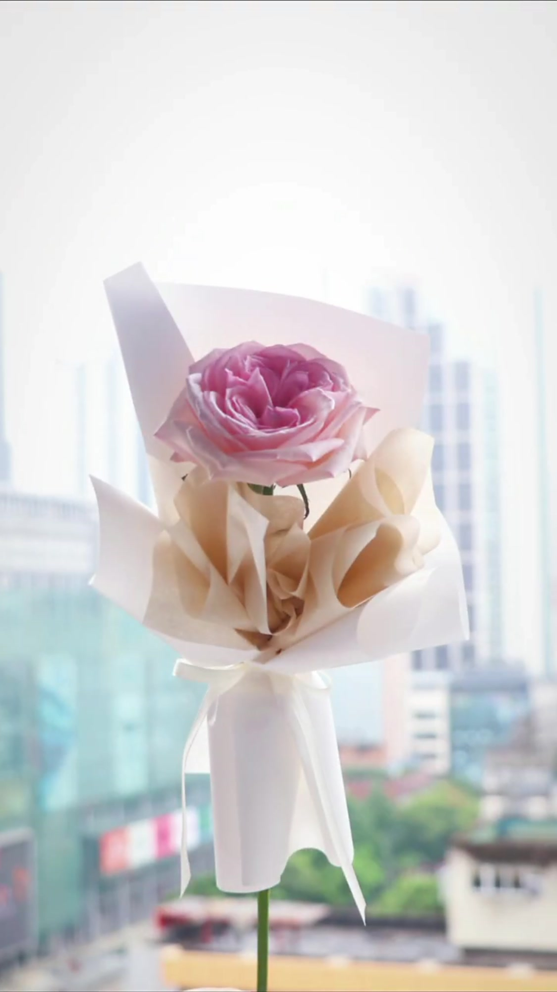 荔枝单支花束制作教程