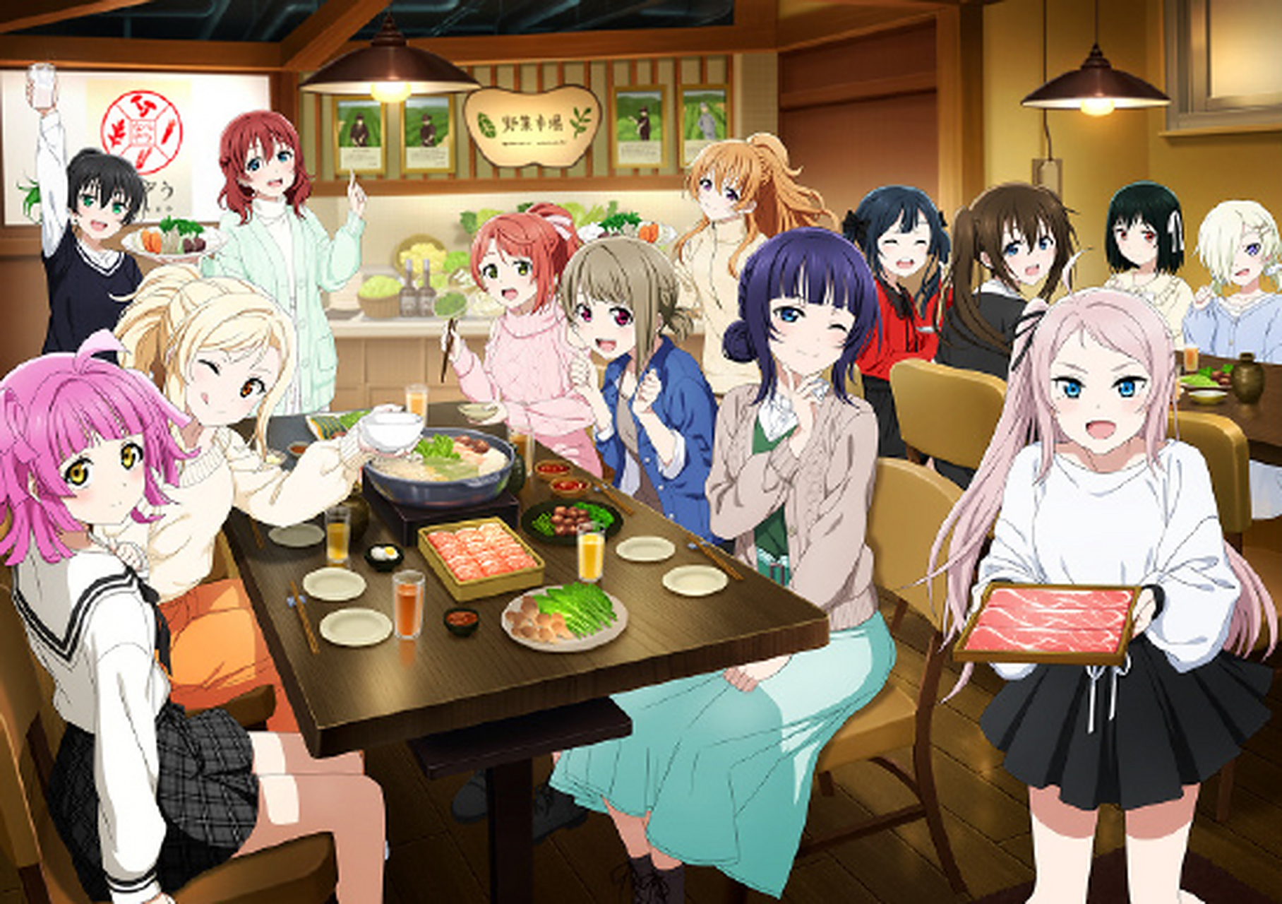 虹之咲 新联动宣传绘:看起来好好吃(指食物)[三哈] 676767