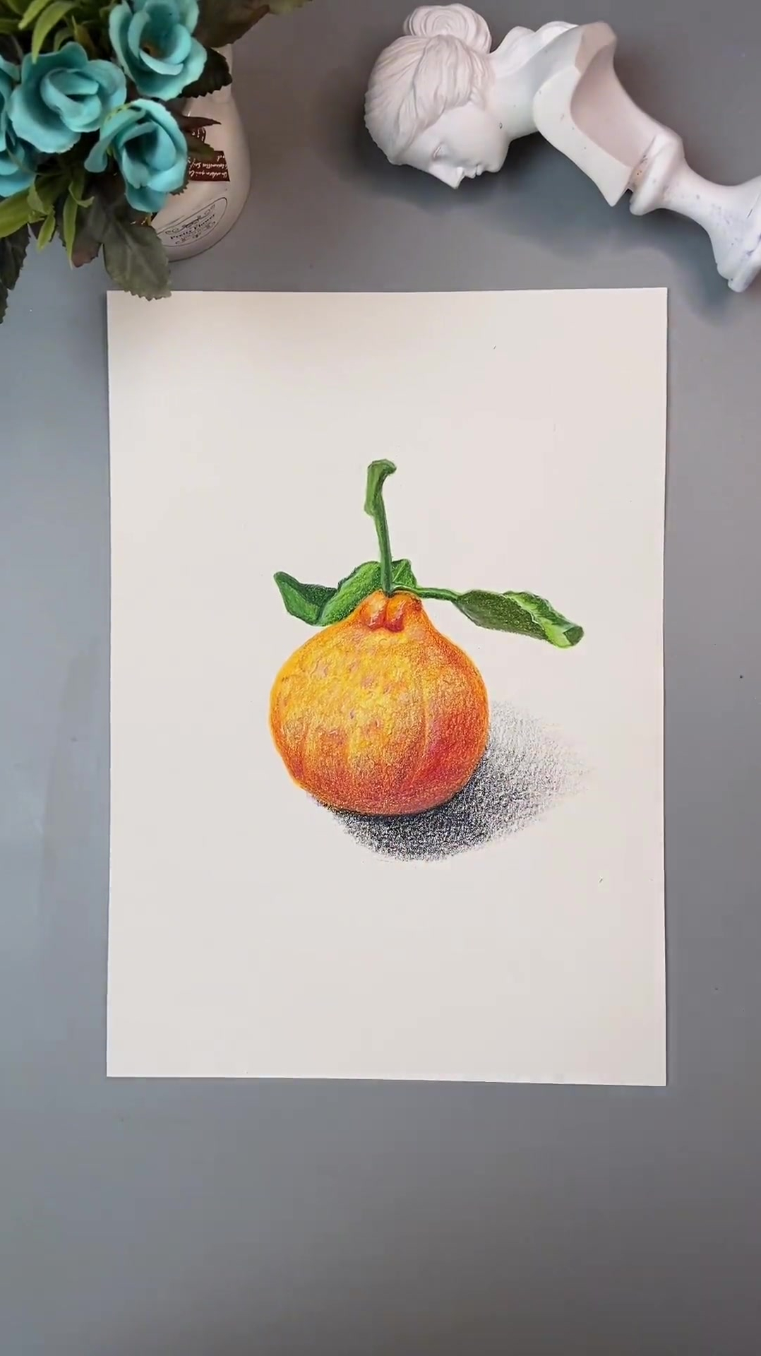 彩铅橘子,就这独到的方法,看谁还学不会-度小视