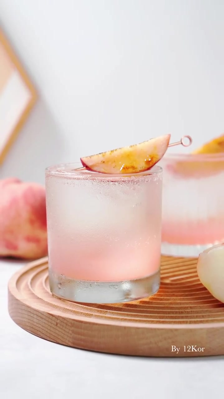 醉醉白桃苏打|桃气十足的自制神仙饮料