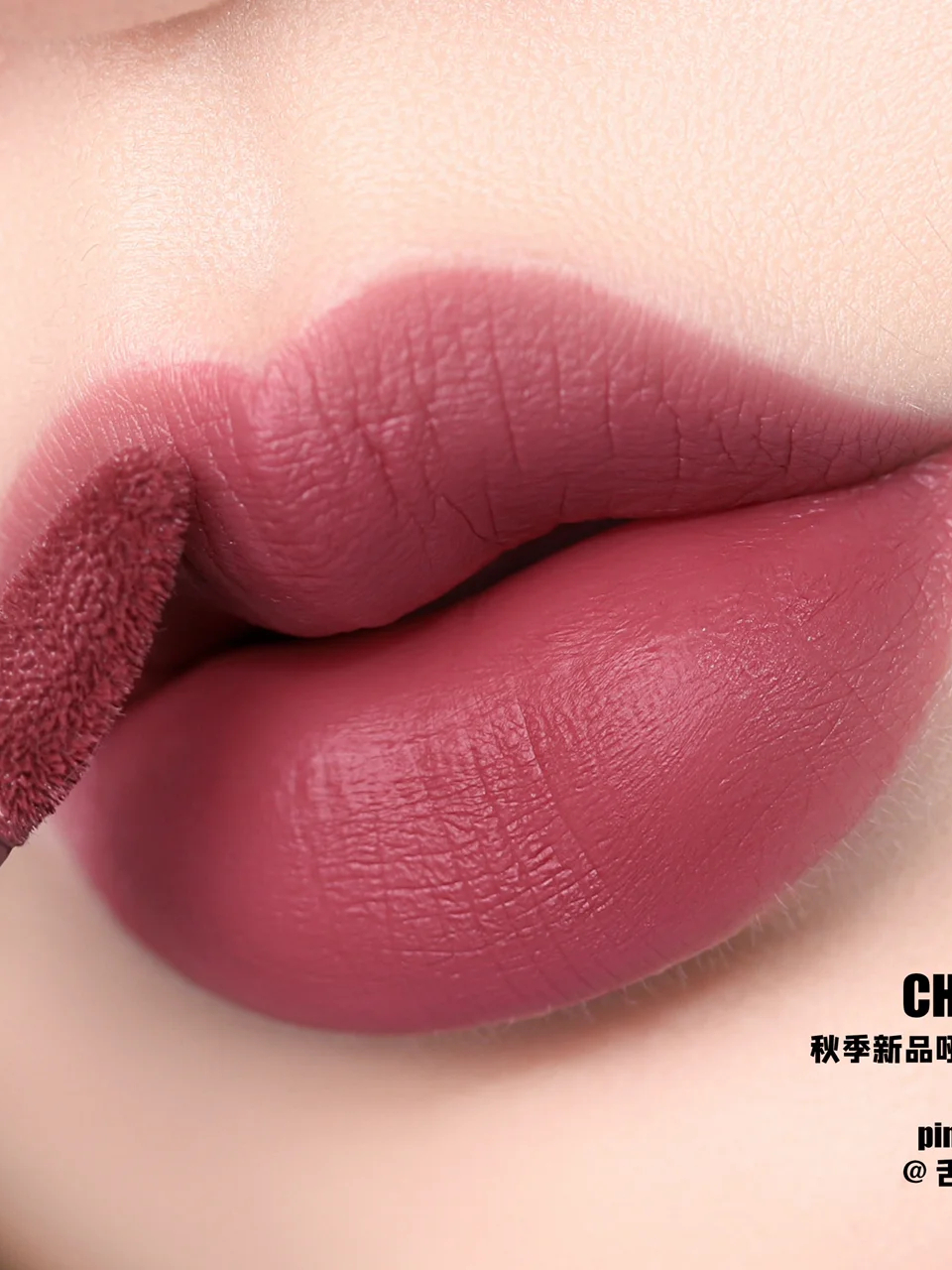 chanel秋季新品哑光唇釉806复古玫瑰红棕!