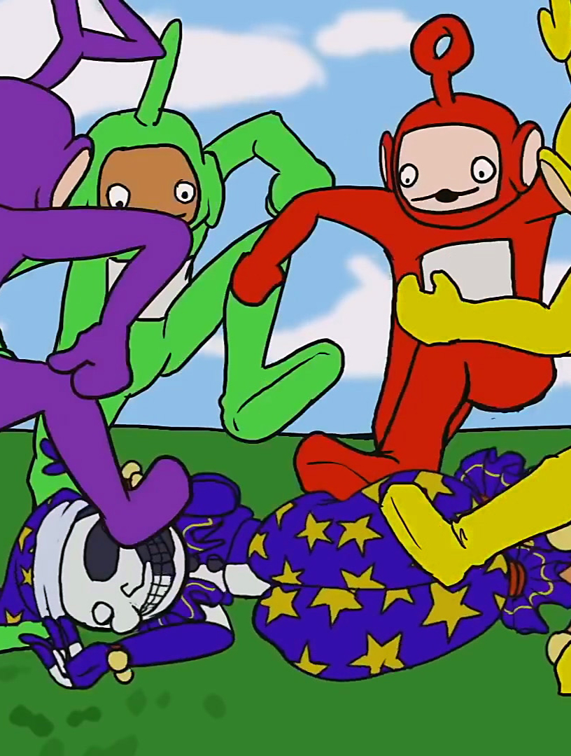 《玩具熊的五夜后宫》爆笑小剧场,被天线宝宝圈踢