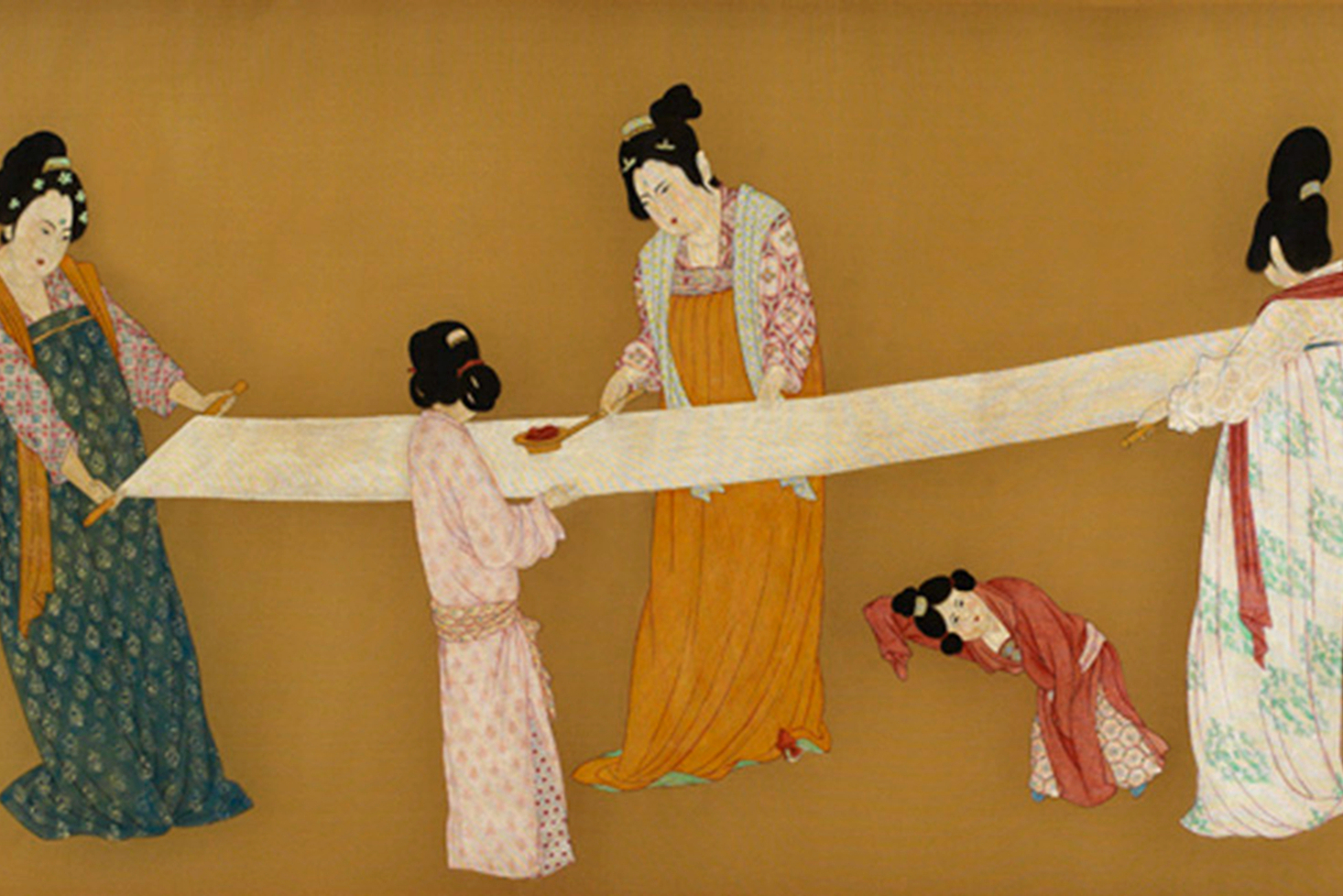 唐代张萱的《捣练图》,有哪些诗画语境,及艺术价值?