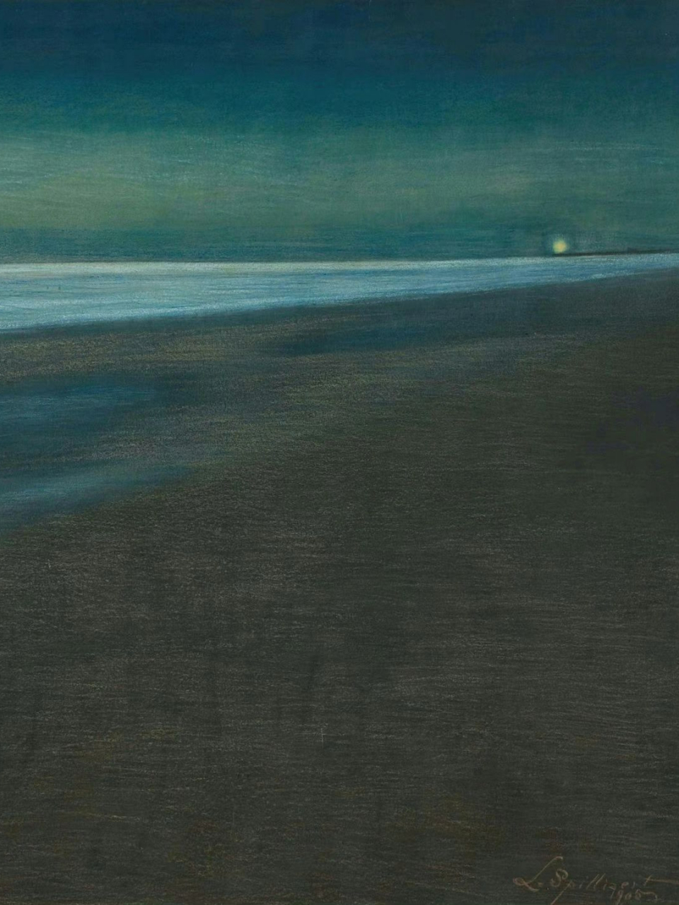 快要窒息的孤独感——名画分享 léon spilliaert莱昂·斯皮里亚尔