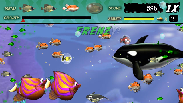 怀旧系列:还记得当时风靡世界的《吞食鱼》吗,在海洋中吞噬进化