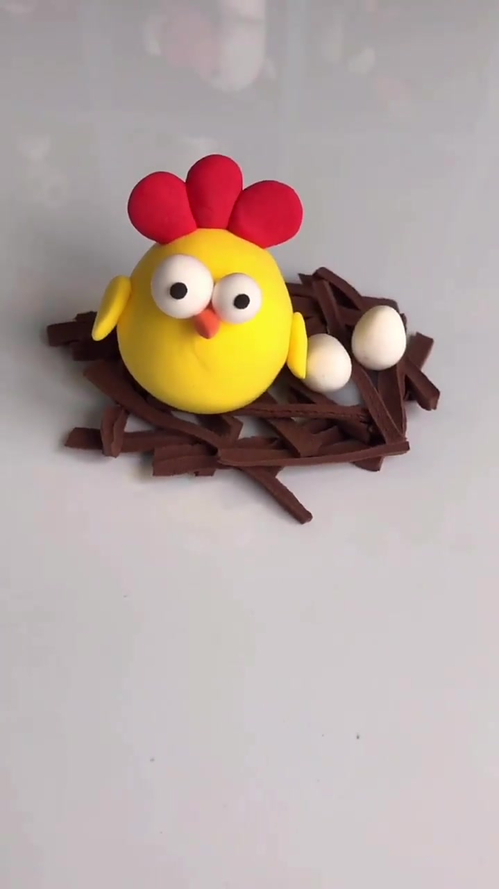 粘土母鸡呀～可爱吧
