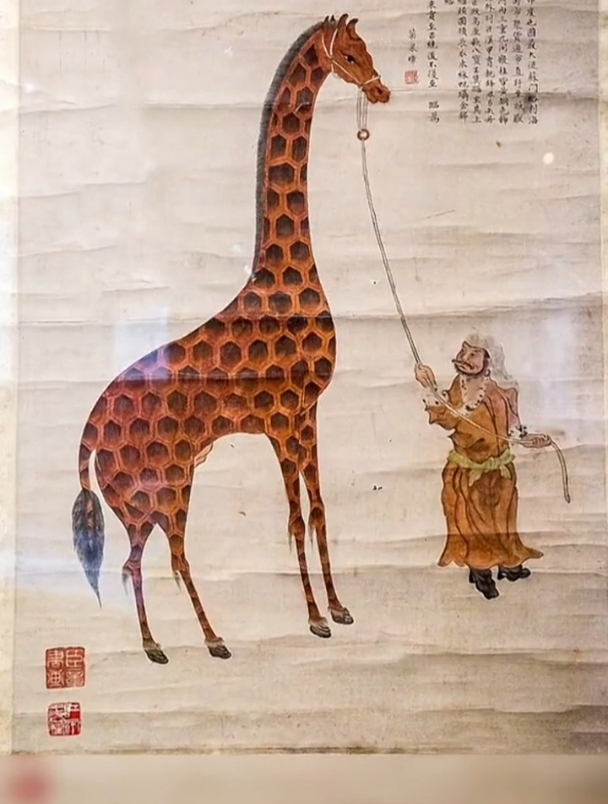 1414年郑和下西洋时榜葛剌国进贡的麒麟,朱棣听说后高兴坏了!