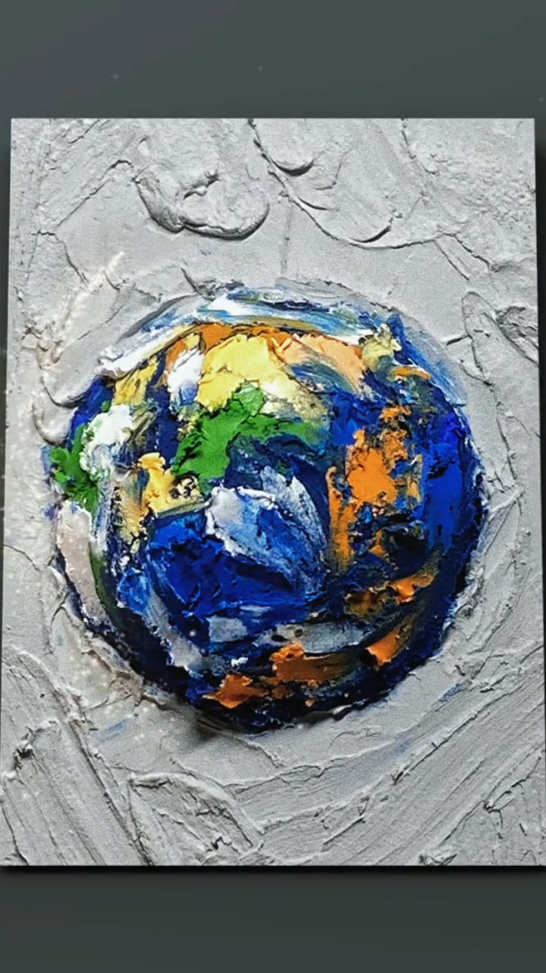 油画棒雕塑星球旅行地球