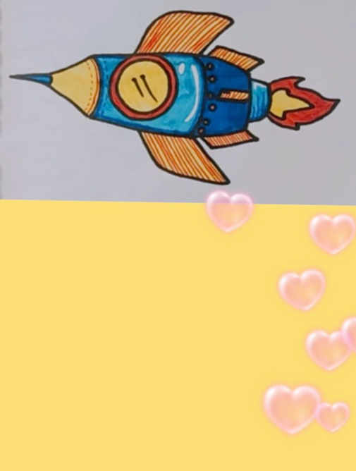 简笔画:教你画火箭