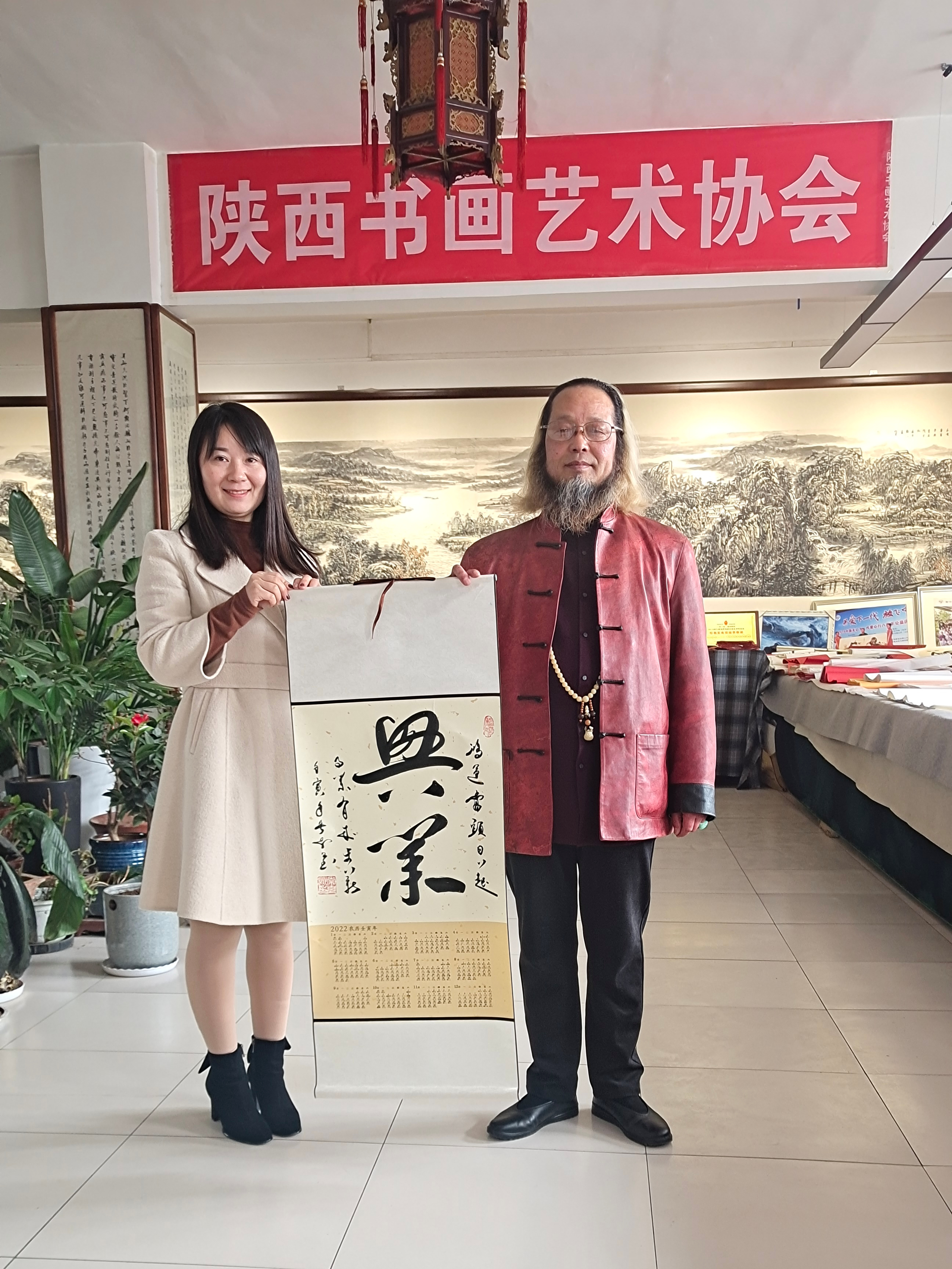 书法家常克洲做客西安华夏平安书画院