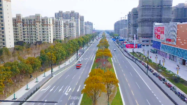 园区道路景观图片