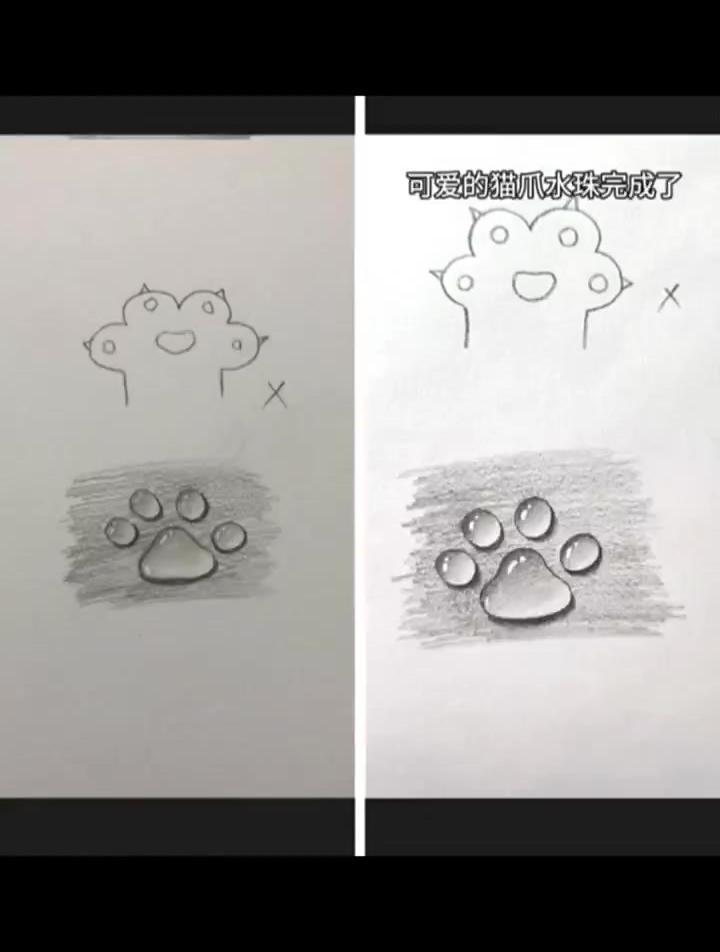 一起学绘画,教你画猫爪