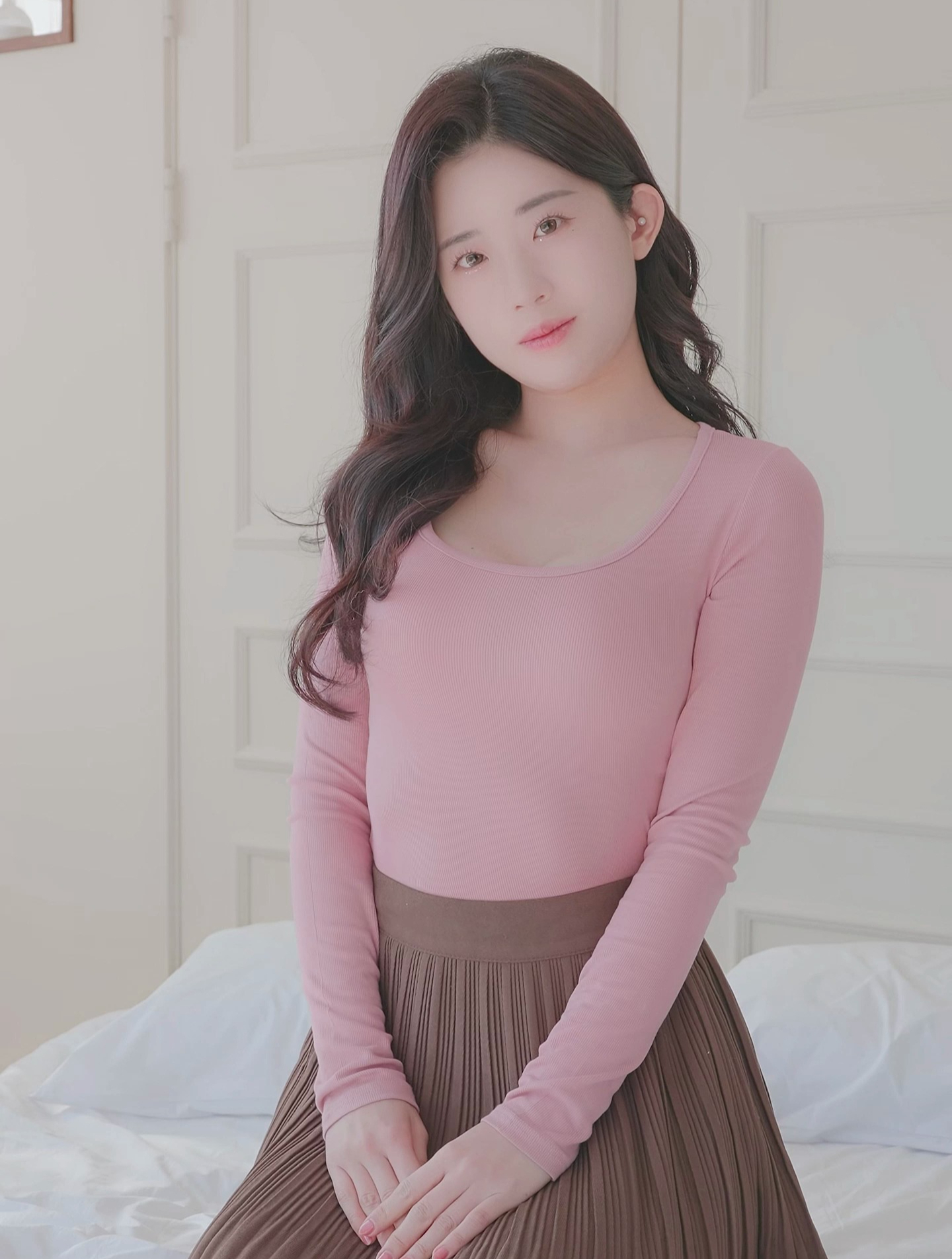 时尚服饰模特,明眸善睐,娇艳妩媚,玲珑剔透