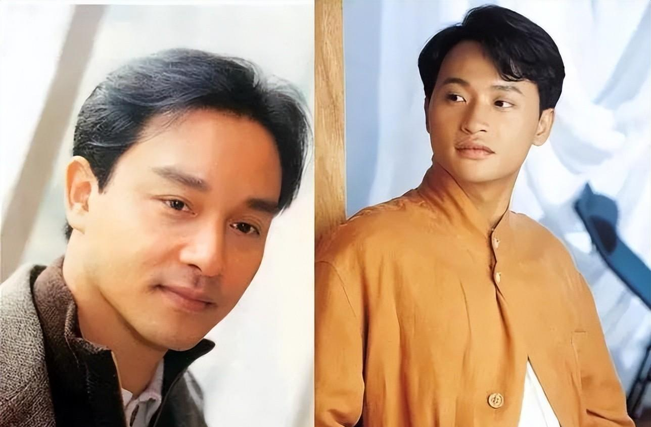 出席活动的造型千奇百怪,随着年龄感也开始与张国荣的差距越来越远