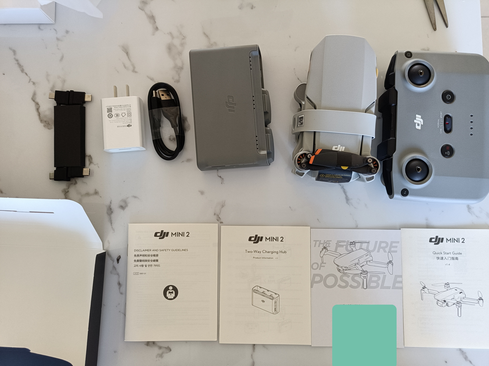 「开箱」大疆无人机mini2畅飞套装