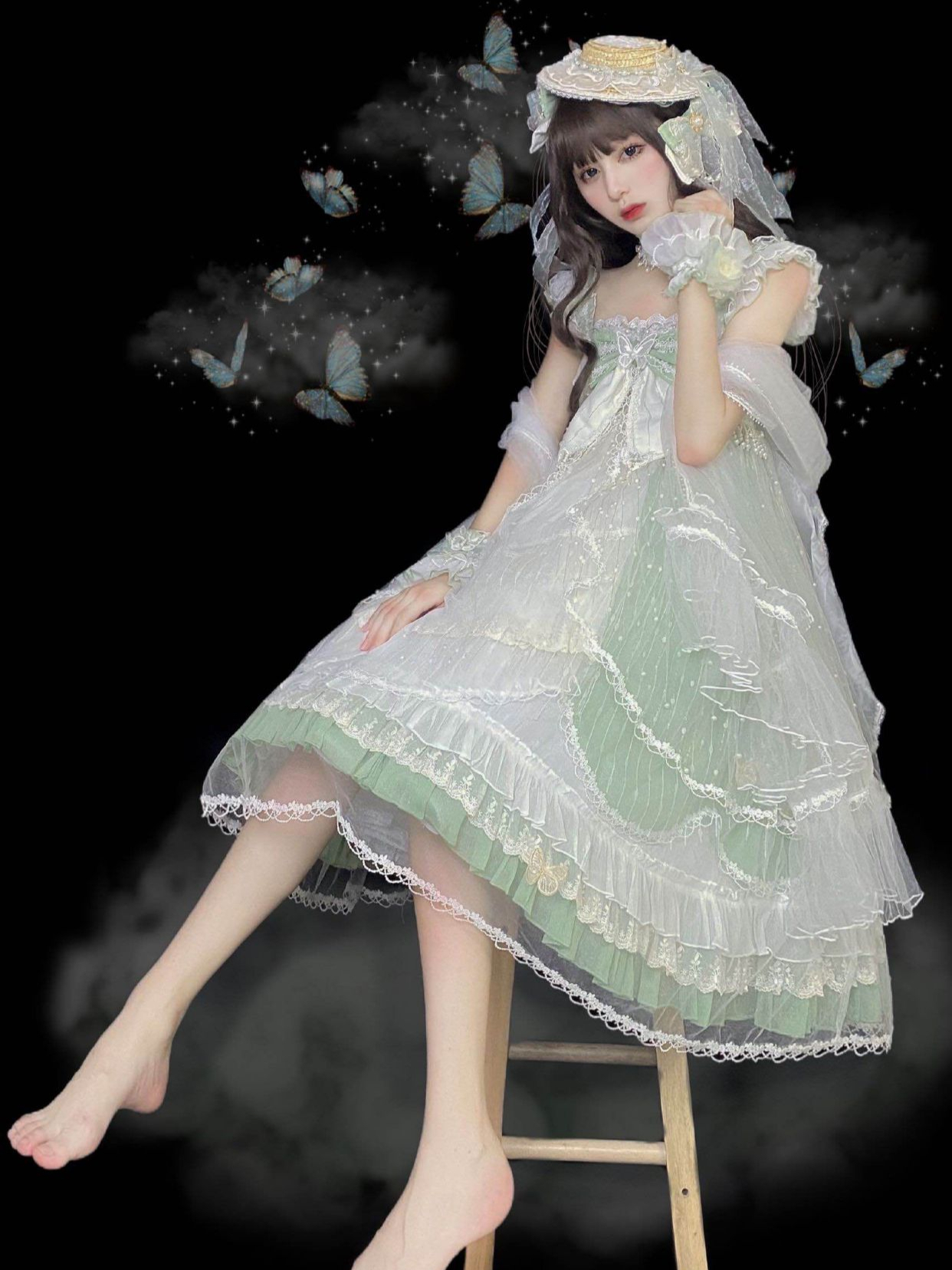 有一种裙子叫"洛丽塔",光脚穿也照样时髦洋气,看着还有高级感