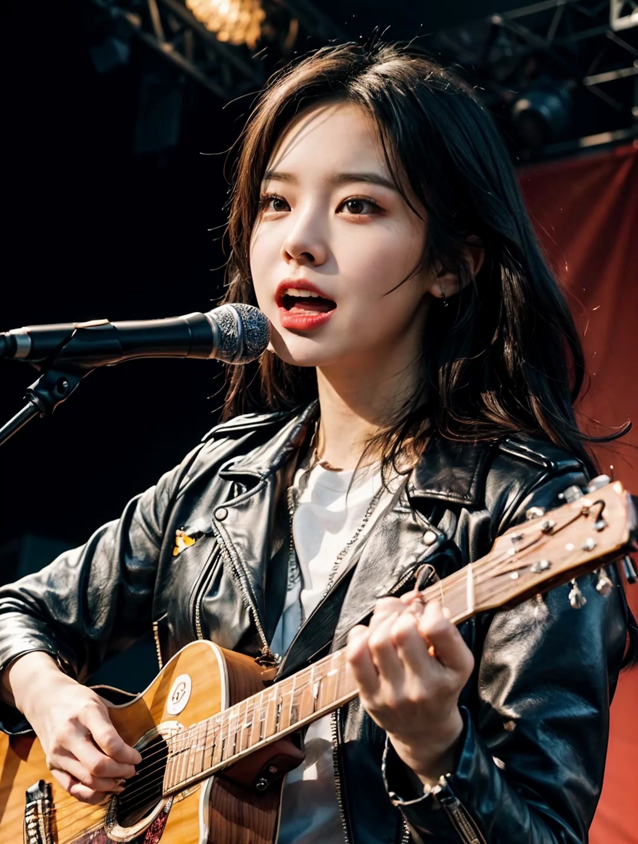 喜欢唱歌的女孩,洒脱甜美,你心动了吗?