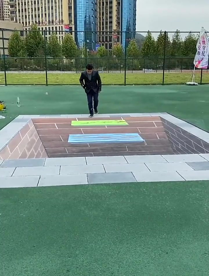 我们最新完成的地面3d立体画