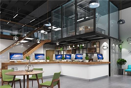 图文快印店装修设计 合肥图文店装修效果图