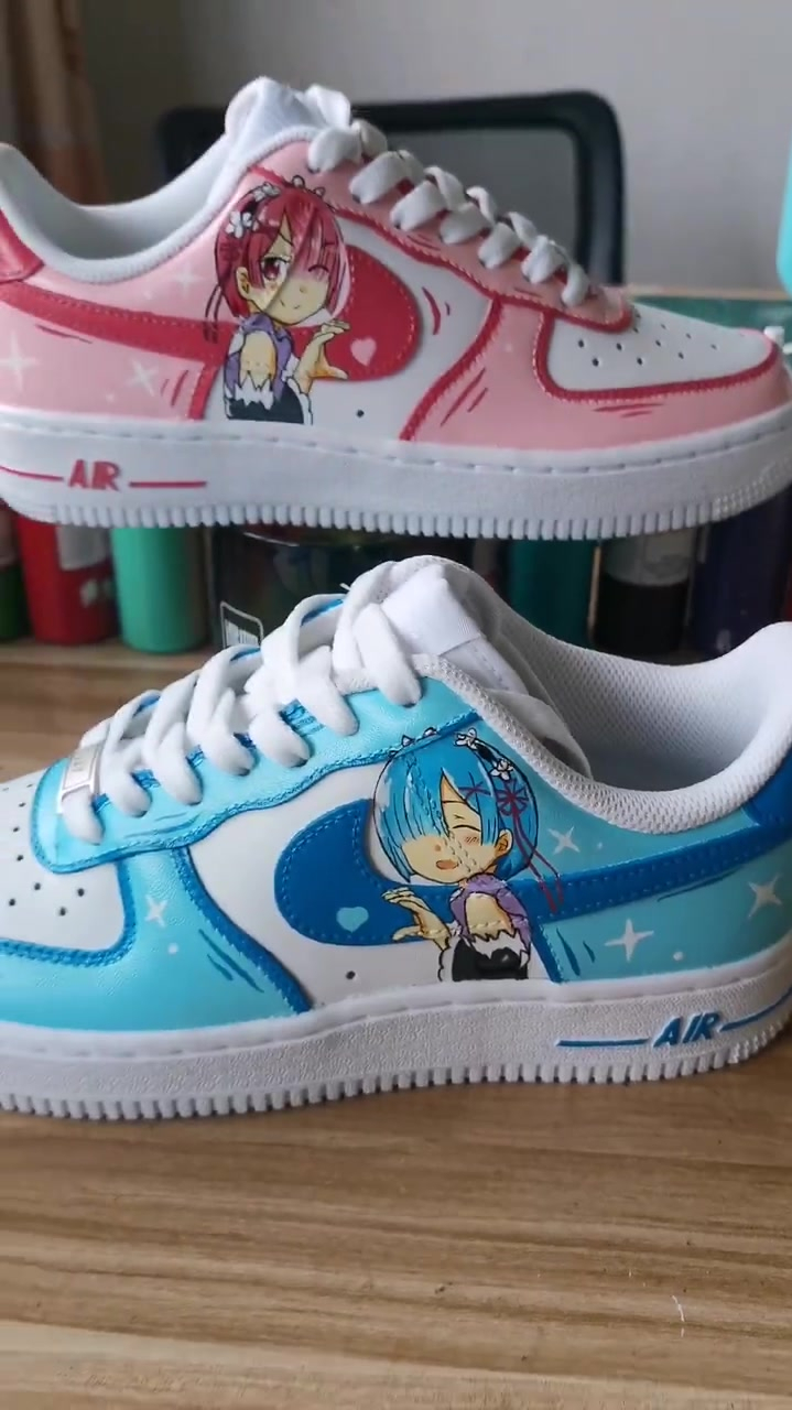 敲好看的diy二次元动漫cp球鞋